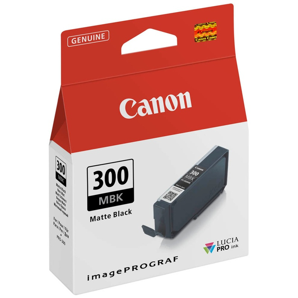 Картридж Canon PFI-300MBK для imagePROGRAF Pro-300, Matt black (14,4ml)