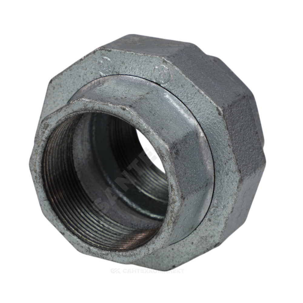 Соединитель прямой американка чугун оц Ду 20 (3/4") ВР/ВР Fittex PLUS