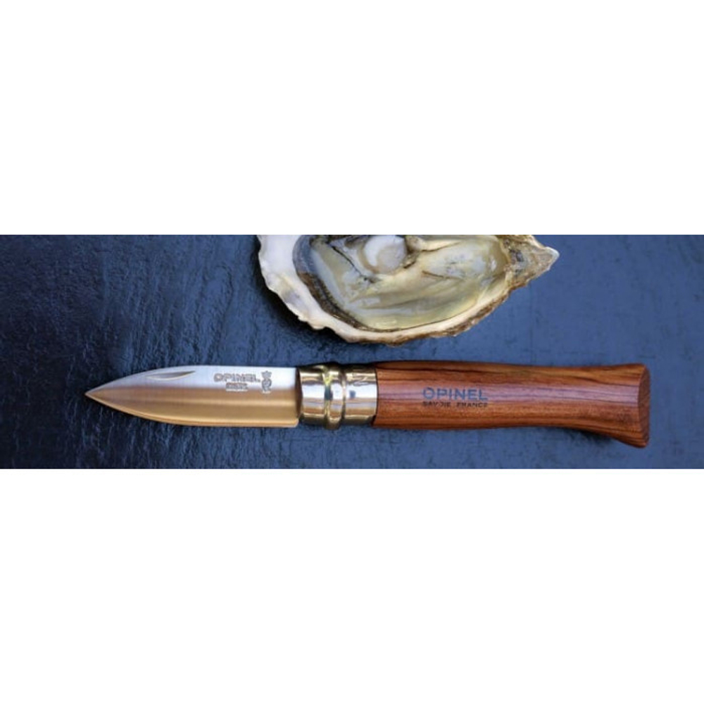Нож Opinel №9, для устриц, нержавеющая сталь, рукоять из дерева бука