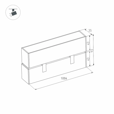 Светильник MAG-FLAT-FOLD-45-S1005-30W Warm3000 (BK, 100 deg, 24V) (Arlight, IP20 Металл, 5 лет)