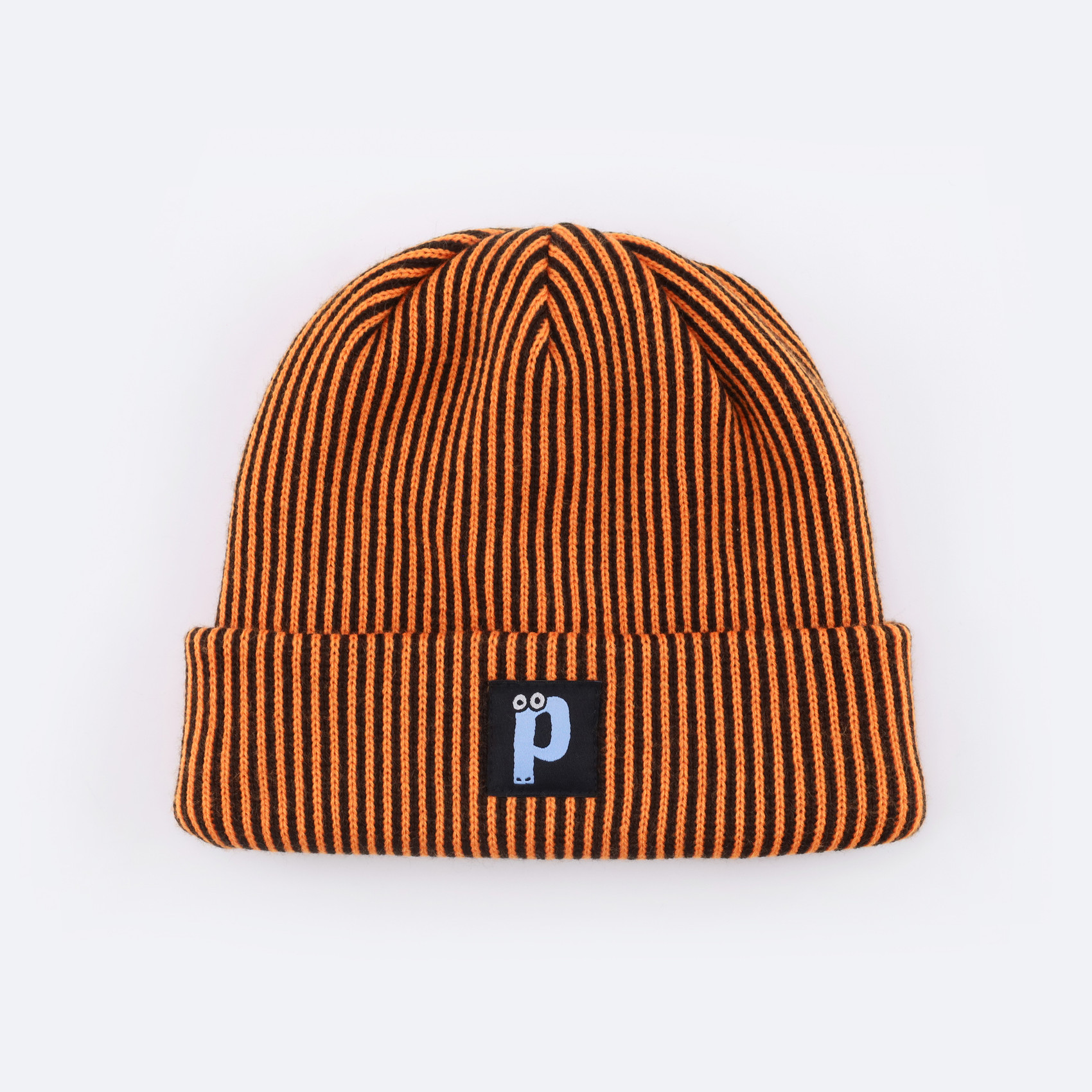Шапка Postaments Stripes (dark brown/orange) артикул: - купить в магазине Дайс