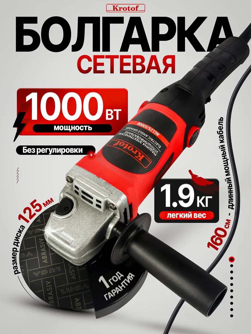 Болгарка электрическая 125 УШМ