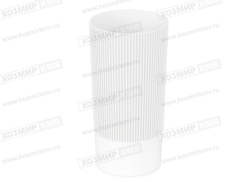 (М8933 Альтернатива) Ваза "ВЕРСАЛЬ" белая 1,2л ф10см в20см