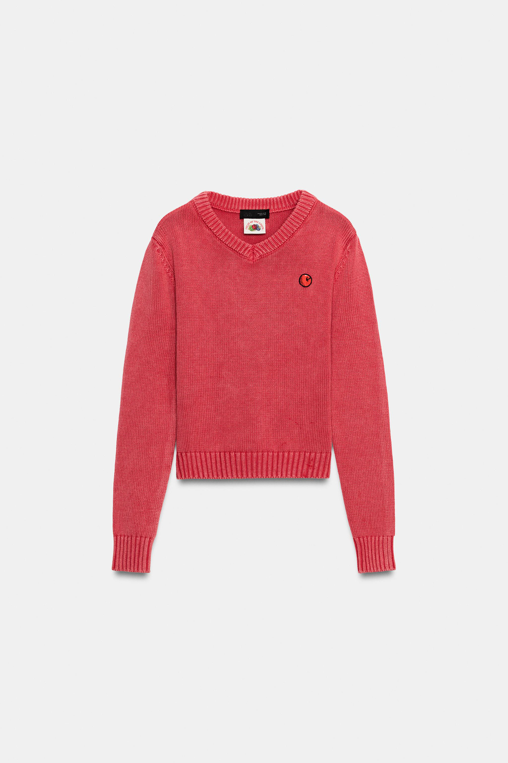 СВИТЕР С V-ОБРАЗНЫМ ВЫРЕЗОМ FRUIT OF THE LOOM™ — ZARA