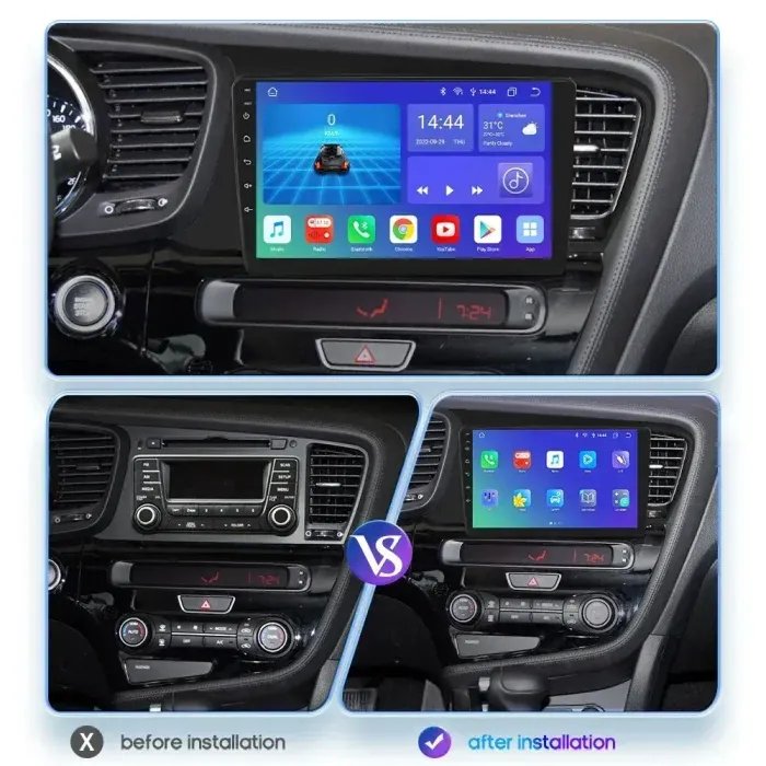 Магнитола для KIA Optima 3 2011-2013 - FarCar S280 монитор 9.5" IPS на Android 13, CarPlay