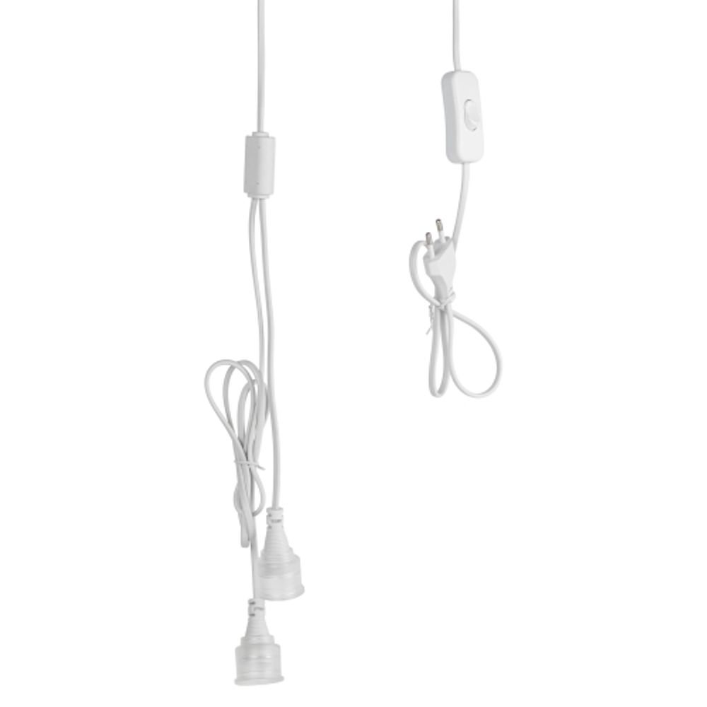 Патрон ЭРА FITO-Holder G13 IP65 mini для ламп FITO до 600 мм 2хG13 с выключателем, вилкой 1.5 м | Аксессуары для фито светильников