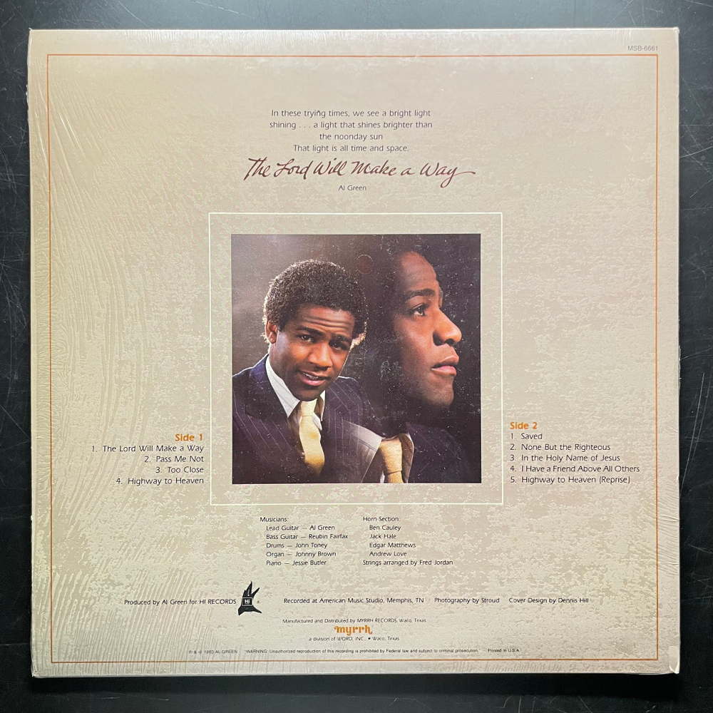 Al Green ‎– The Lord Will Make A Way (США 1980г.)