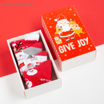 Новый год. Набор новогодних детских носков Крошка Я Give Joy , 4 пары, 10-12 см