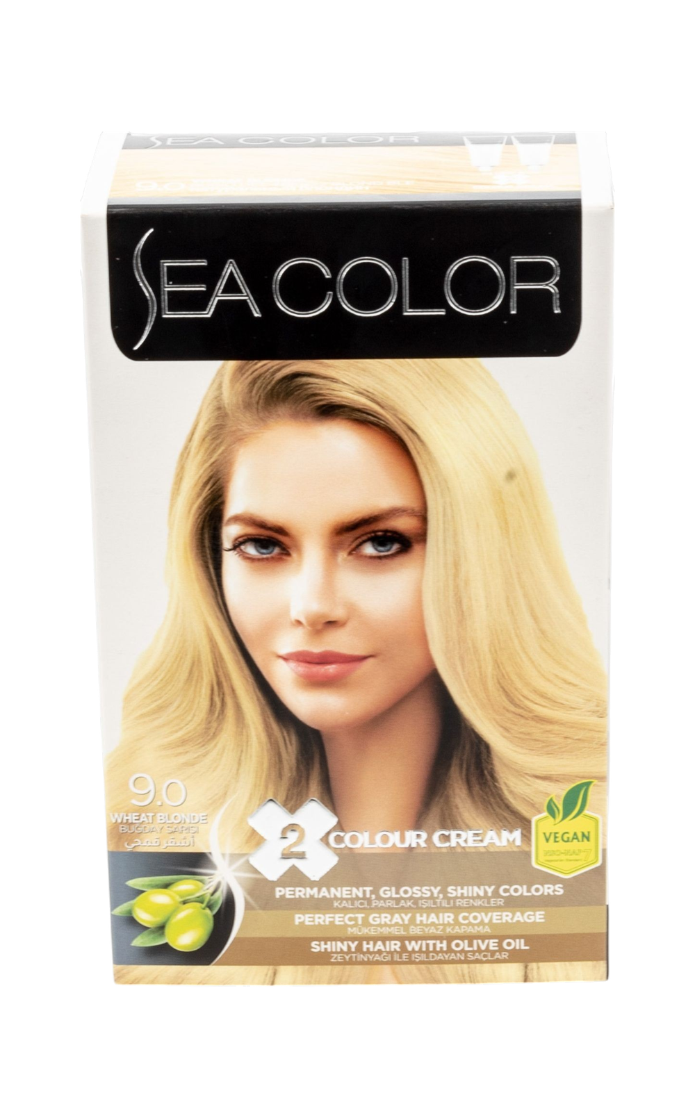 Краска для волос Sea Color Hair Dve Kit 9,0 Натуральный Блондин