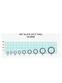 Заводное кольцо рыболовное MAT BLACK SPLIT RING 6009 №3.5