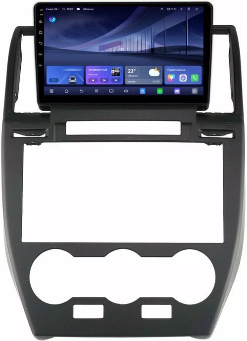 Магнитола для Land Rover Freelander 2007-2012 (взамен монохрома) - Kuberg QLed, Android 14, TS105, Быстрейшая, CarPlay, SIM-слот