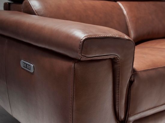 Диван 2-х местный 5319-2P-M1595 /6116 Angel Cerda с реклайнером цвет коричневый