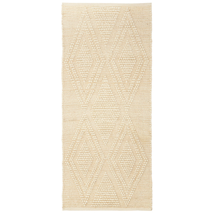 Ковер из шерсти и переработанного хлопка shillong из коллекции ethnic, 70x160см