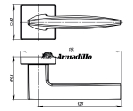 Ручка Armadillo SQUID ucd9 SN-3 мат.никель