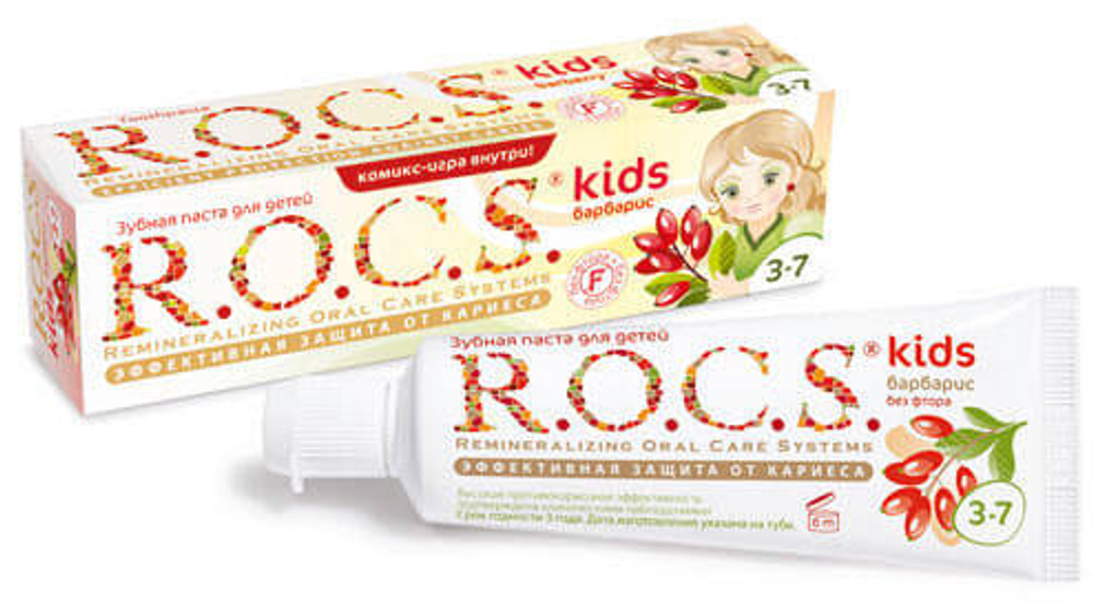 РОКС Kids зуб.паста Барбарис 45 гр 2092
