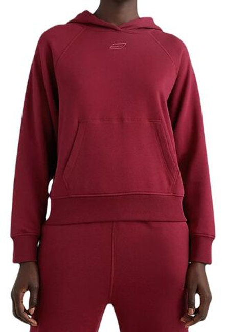 Женская теннисная толстовка Tommy Hilfiger Relaxed Soft Modal Fleece HWK - красный