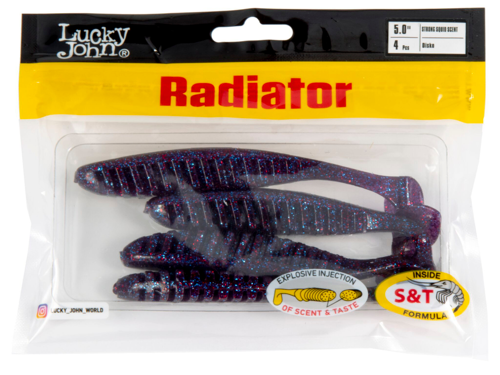 Виброхвосты съедобные LJ Pro Series RADIATOR 5.0"(12,5 см), цв. S63, 4 шт.