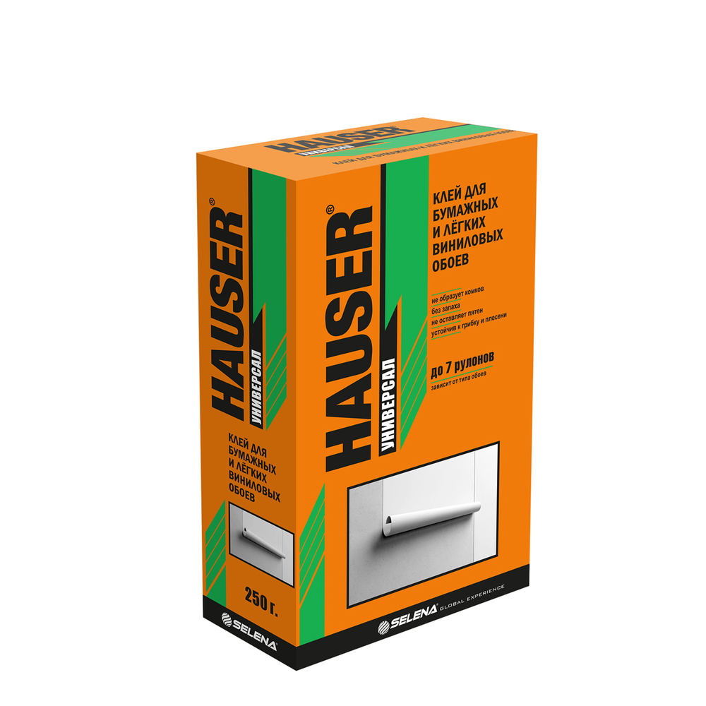 Клей для бумажных обоев 250 гр. HAUSER
