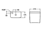 Бачок для унитаза Ideal Standard CONNECT CUBE нижняя подводка (E797001)