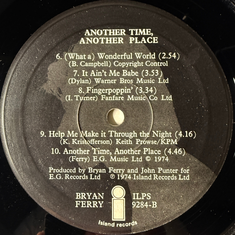 Bryan Ferry - Another Time, Another Place (Англия 1974г.)