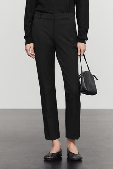 Massimo Dutti Брюки из эластичной высокотехнологичной ткани, черный