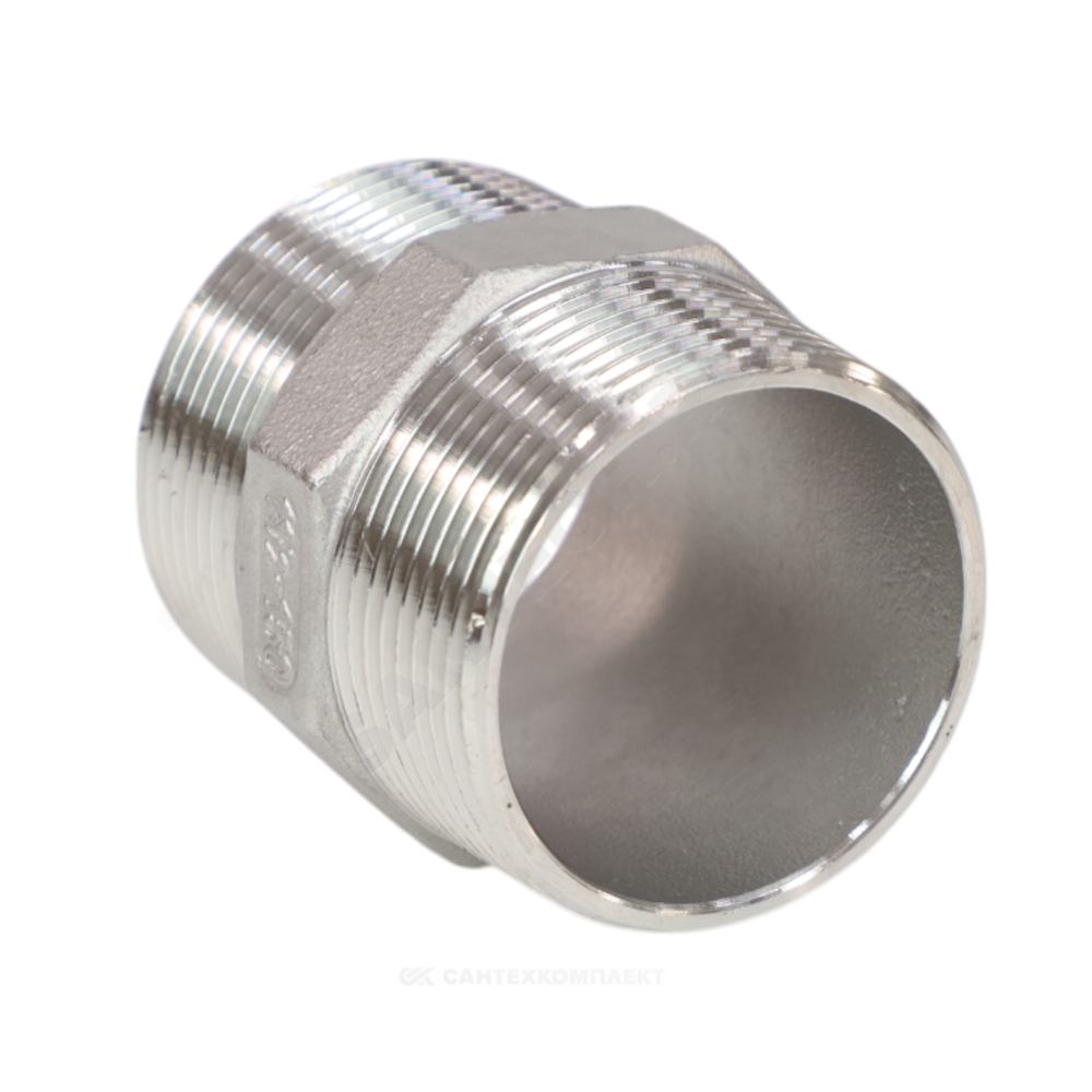 Ниппель сталь нерж Ду 15 (1/2") НР Benarmo
