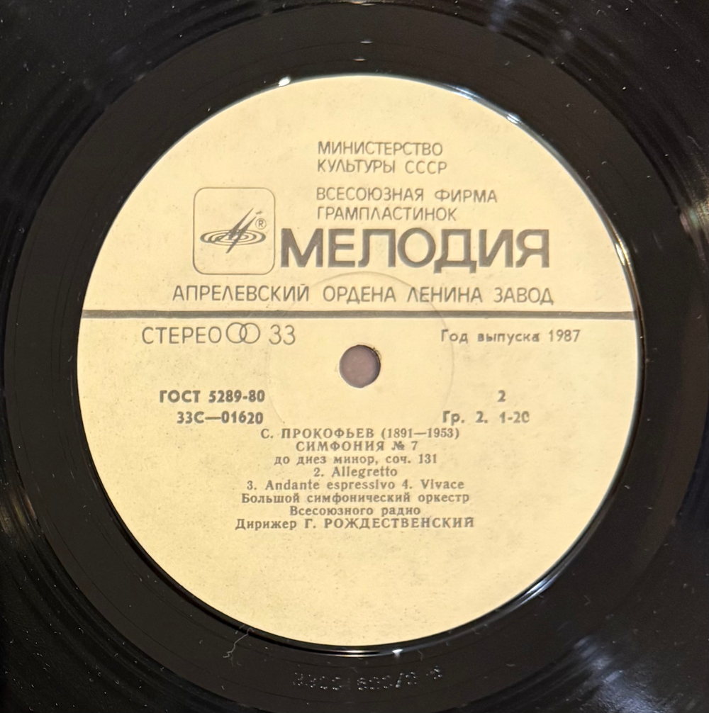 Виниловая пластинка Сергей Прокофьев (Мелодия) LP