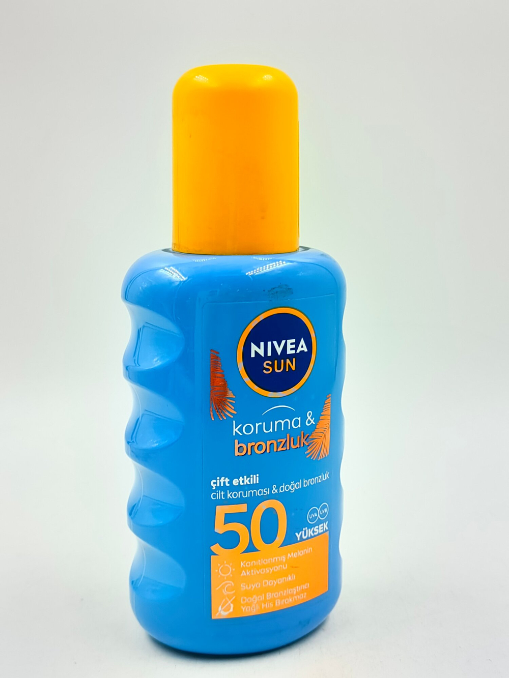 Солнцезащитный спрей NIVEA Sun  для защиты от солнца и усиления загара  SPF 50, 200 мл (Германия)