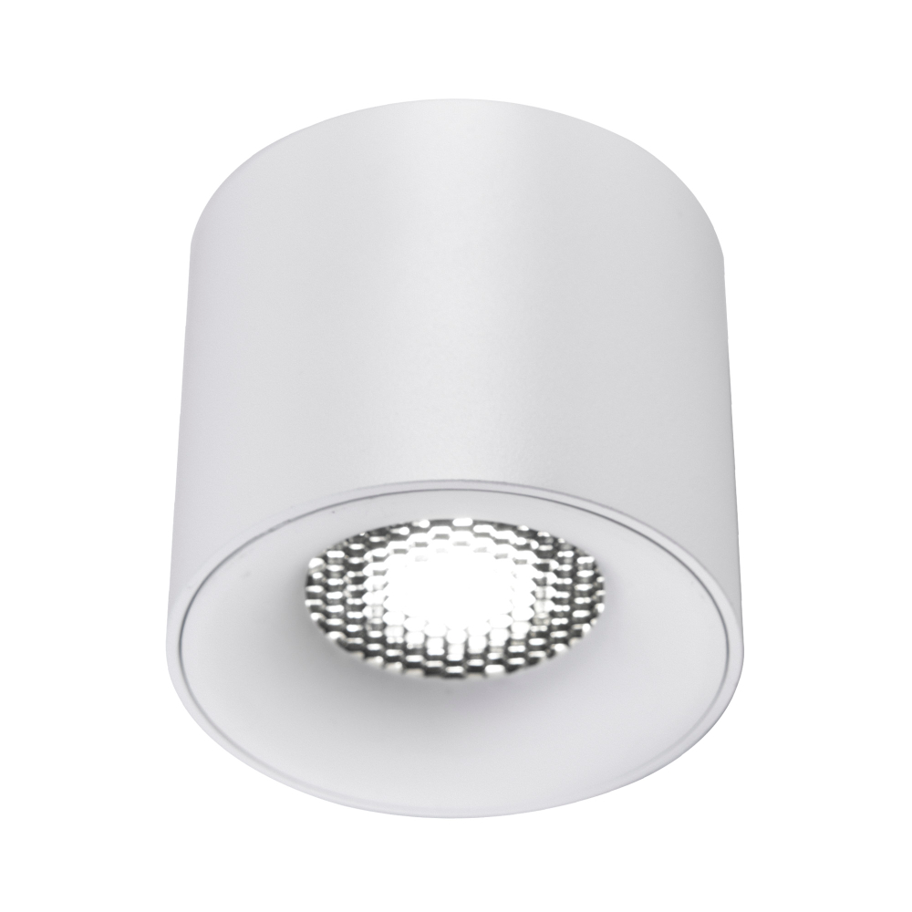ST761.543.10 Светильник потолочный белый LED 1*10W 4000K 530Lm Ra 90 36° IP20 D80xH70 170-240VV