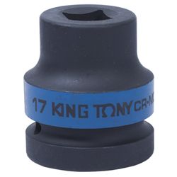 KING TONY (851417M) Головка торцевая ударная четырехгранная 1", футорочная, 17 мм