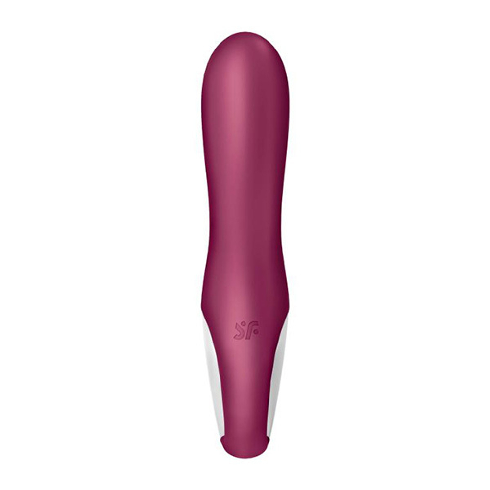 Малиновый вибратор-кролик с функцией нагрева 17,5см Satisfyer Hot Bunny