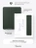 Чехол книжка для iPad Air 11" / Air 4/5 (10.9") Gurdini Milano Series Pine Green