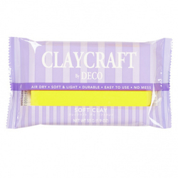 Глина цветная CLAYCRAFT by DECO™ (Желтая)