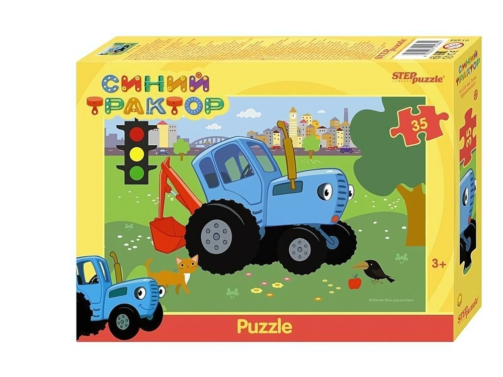 Пазл 35эл. "Синий трактор" Биг Папа (Степ пазл)