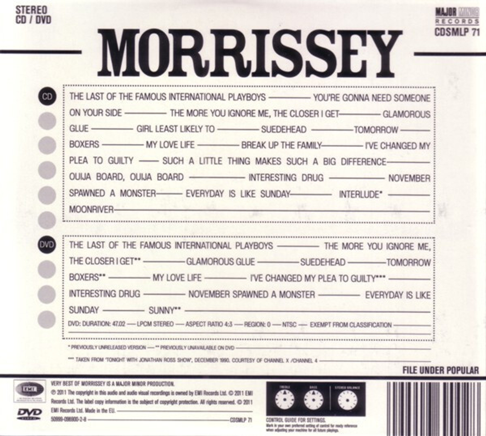 Morrissey — Very Best Of (DVD)