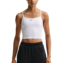 Топ теннисный Nike One Medium Support Padded Adjustable Sports Bra Tank - white/black