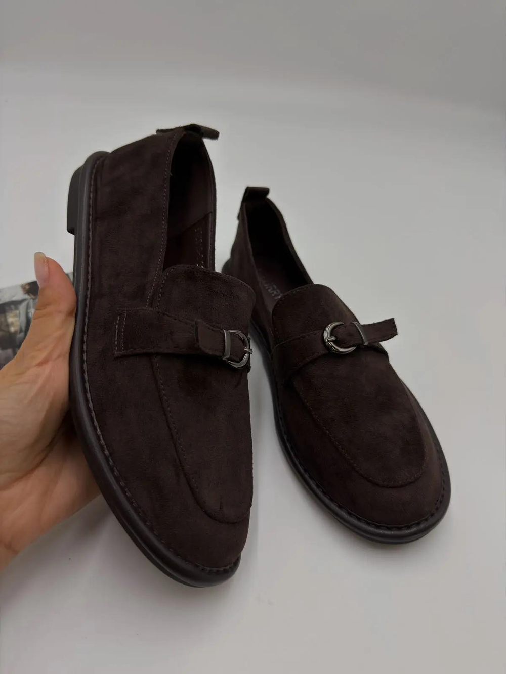 Туфли женские из качественной искусственной замши