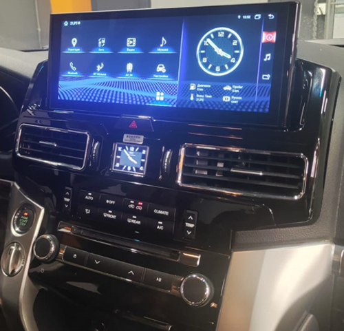 Магнитола для Toyota Land Cruiser 200 2007-2015 (климат на ШГУ, поддержка 360) - RDL-LC200H-07-15-New монитор 12.3" на Android 12, Быстрая, CarPlay, 4G SIM-слот