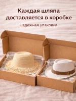 Шляпа соломенная летняя трилби