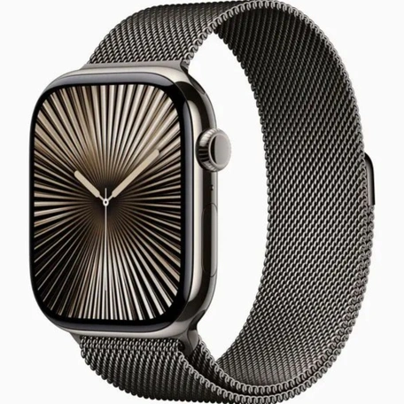 Умные часы Apple Watch S10 46 мм Cell, Slate Titanium, Slate Milanese Loop - M/L
