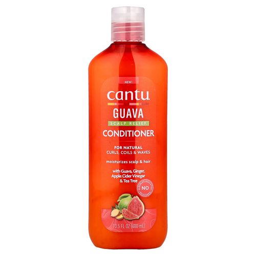 Cantu, Кондиционер из гуавы для облегчения состояния кожи головы, для естественных кудрей, локонов и волнистости, 400 мл (13,5 жидк. унц.)