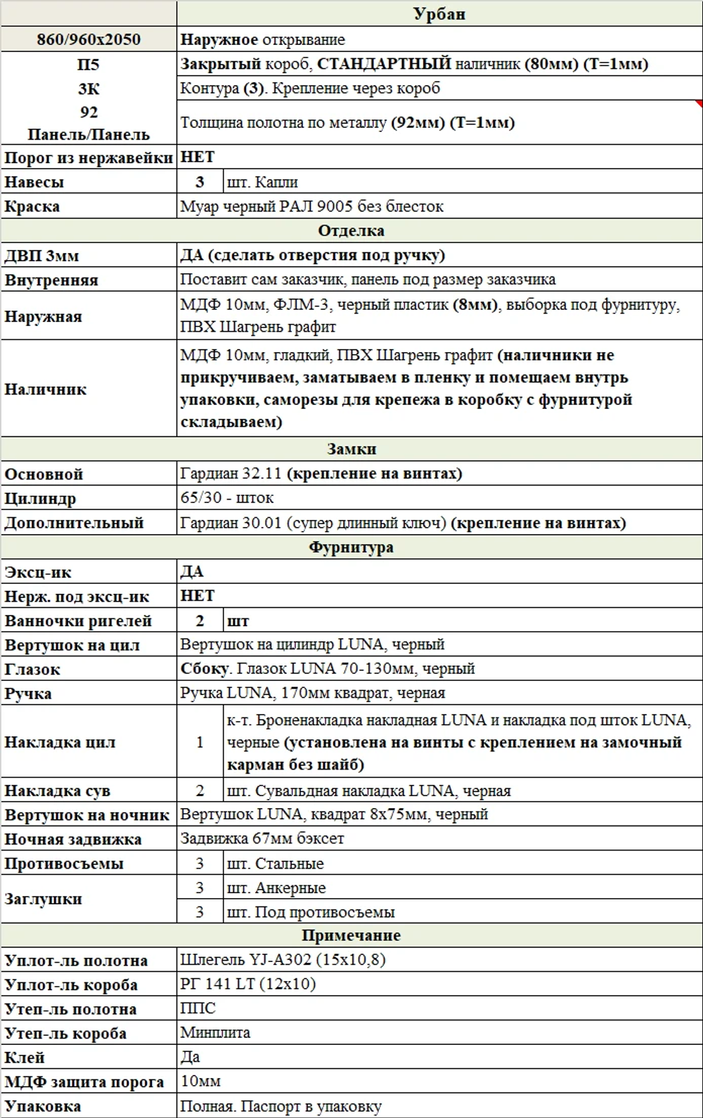 Урбан НОВИНКА — E 33 Белый Лакобель чёрный