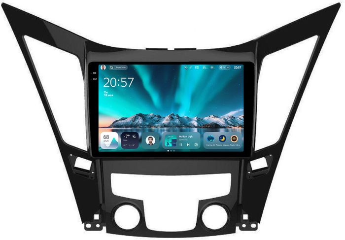 Магнитола для Hyundai Sonata 6 YF 2010-2013 (штатный усилитель) - Teyes CC4 монитор 9.2" 2K QLED на Android 14, Быстрейшая, Snapdragon 680, DSP, CarPlay, 4G SIM-слот