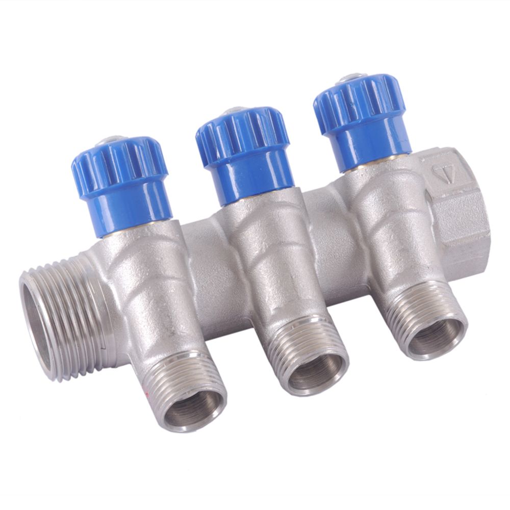 HLV. Коллектор 3 вых. 3/4" х 1/2"вн. р.