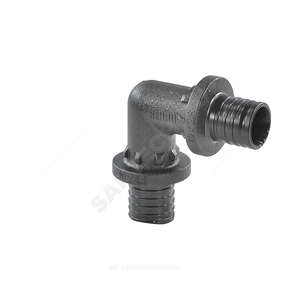 Угольник для PE-X труб аксиальный PPSU Дн 25х90гр RAUTITAN PX Rehau 11600231001