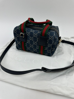 Сумка Gucci GG Denim Boston mini
