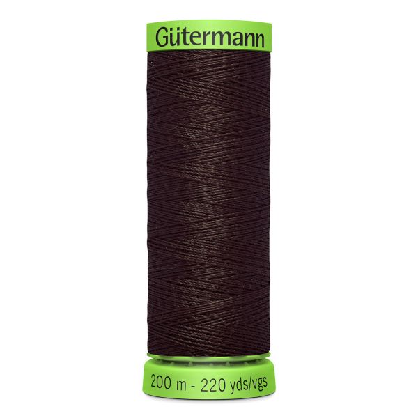 Нитки для тонких тканей Gutermann Extra Fine 150 (200 метров), 5 кат. | 696 т.шоколад