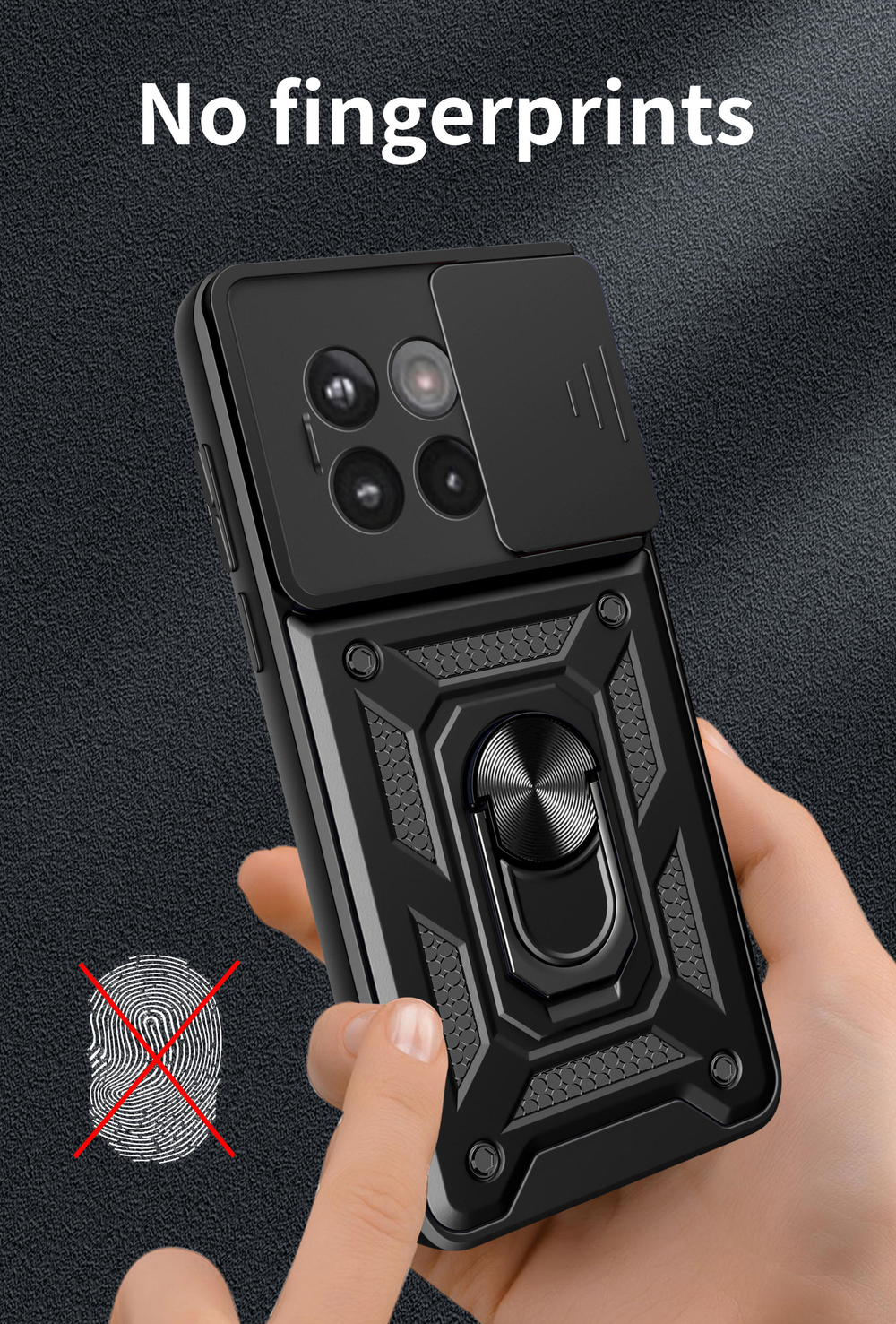 Чехол с кольцом Bumper Case для OnePlus 13R
