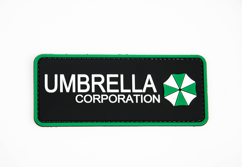 Шеврон Umbrella Corporation лента PVC 12 см. Зелёный