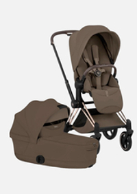 Коляска Cybex Priam V Style Rosegold 2 в 1 Coconut Brown